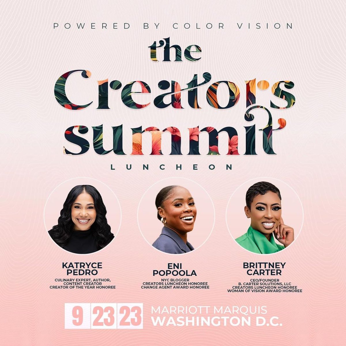 BCSolutions_'s tweet photo. we certainly couldn’t be more proud + elated for our Visionary; @TheBCarter! 🚀 
・・・
Here's to the ones who turn ideas into art, and passion into innovation. We're thrilled to recognize Katryce Pedro, Brittney Carter and Eni Popoola!#CreatorsSummitAwards #UnleashYourCreativity https://t.co/zFDp3k0LCX