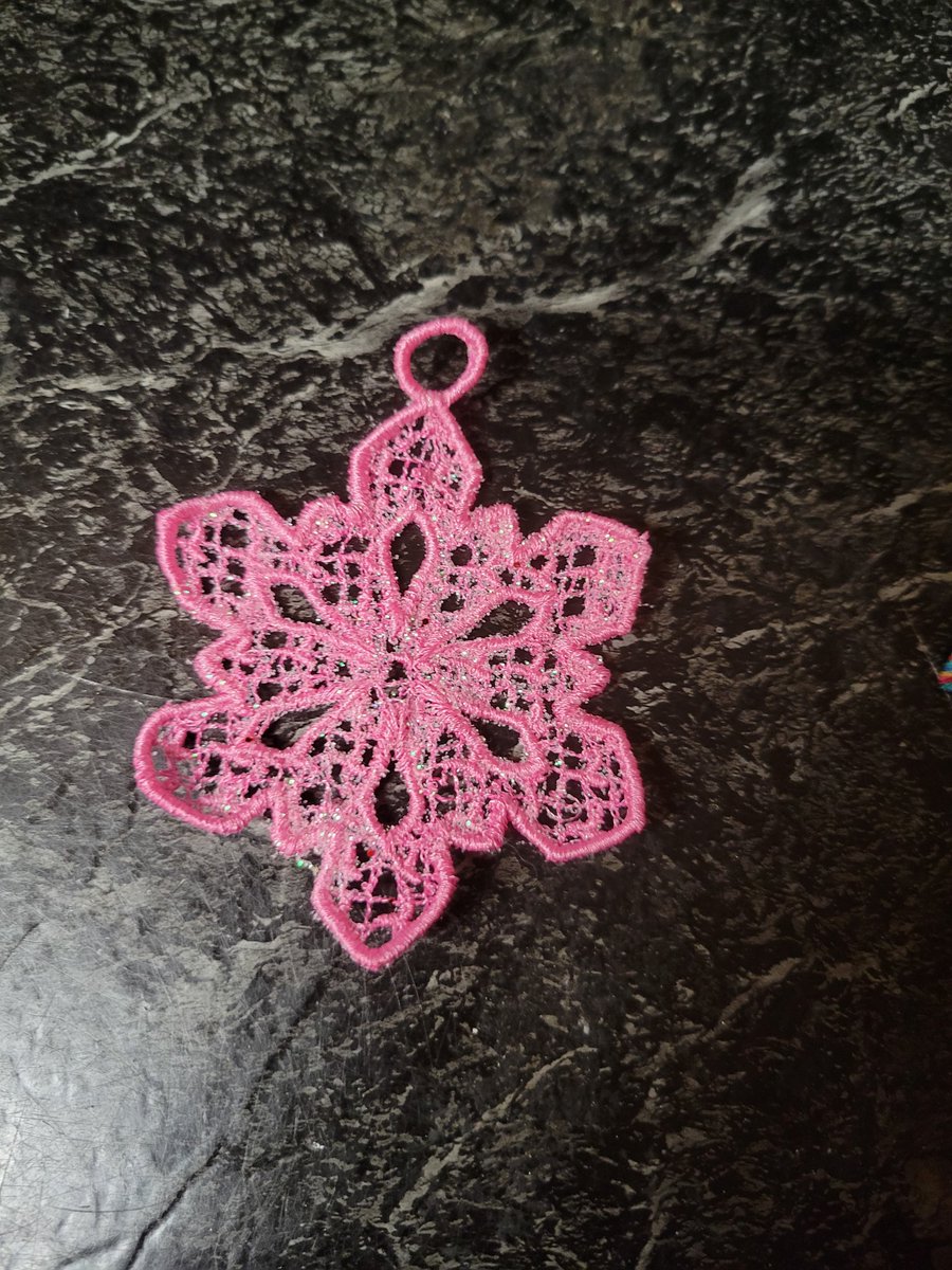 Ornaments made with embroidery machine-DM for ordering info