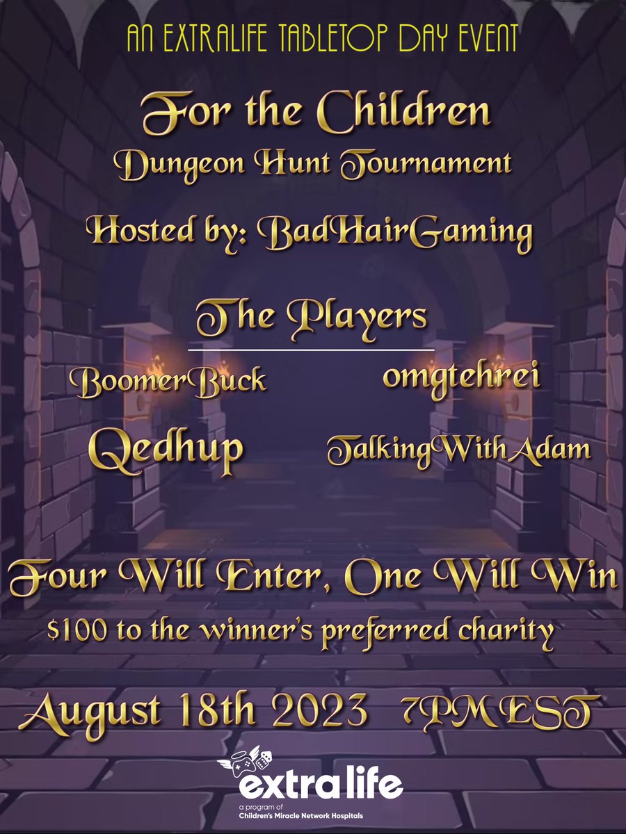 BadHairGaming's tweet image. TODAY'S THE DAY!!!!!! 7PM EST TONIGHT! THE HUNT IS ON!!!!!!!

#dnd5e #ttrpg #dungeonhunt #forthechildren

Arena: arena.tv/@/badhairgaming
Twitch: twitch.tv/badhairgaming
Youtube: youtube.com/channel/UCgq0v…