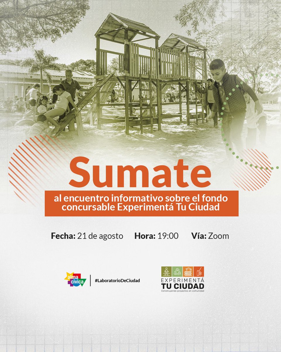 ¡Queremos que seas parte del Concurso Experimentá tu Ciudad! ✨ Por eso, respondemos todas tus dudas en este encuentro.

Prepará todas tus ideas, tus preguntas y toda tu buena onda, para asistir.