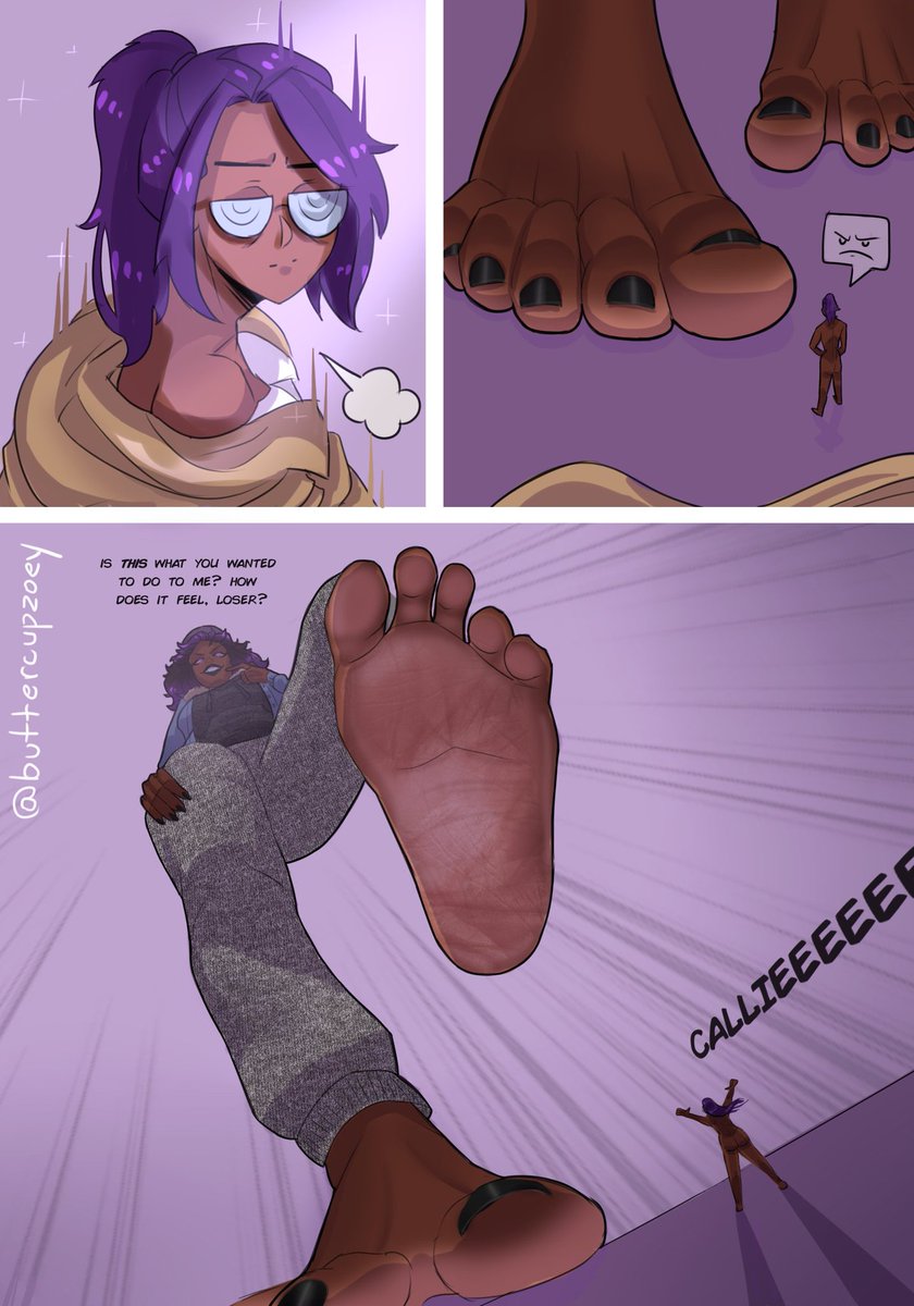 In the mood for #sizetwitter betrayal stuff.

Like tiny people trying to get big, then when one does get big they immidiatly turn on their friends or at least take advantage of their new size toward them

Bonus points if they playfully destroy the means of resize in front of them