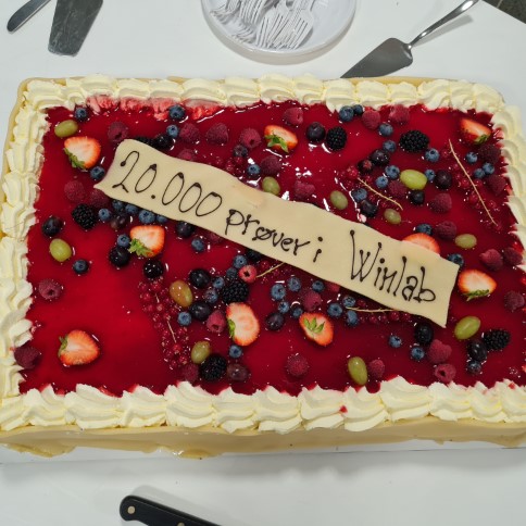 moma_dk's tweet photo. Milepæl nået🥇

Vi har udgivet genetiske svar på 20.000 patienter
(ikke prøver som kagen siger)! 
Denne enorme team-indsats fra både laboratoriet, kliniske akademikere, funktionsledere, sekretærer og alle andre skal selvfølgelig fejres! https://t.co/5cA5MITSdt