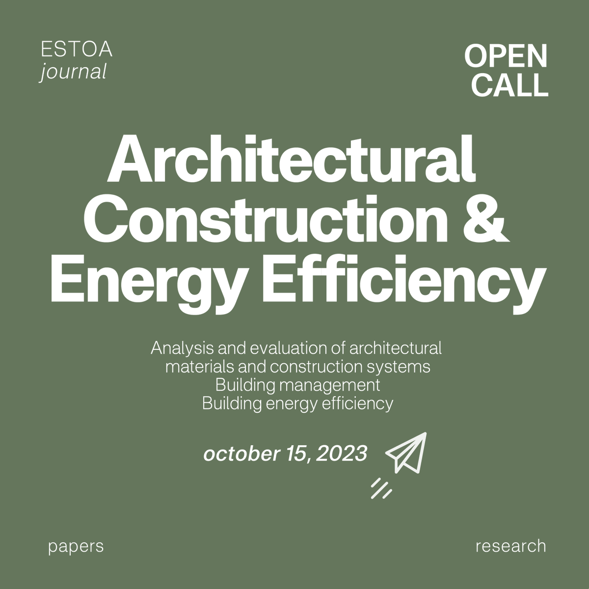 RevistaEstoa's tweet photo. #callforpapers | #ESTOA The journal's editors invite the submission of original and unpublished scientific articles resulting from completed or ongoing research in English and Spanish.
โถ๏ธ https://t.co/hejC0mkFR2
๐๐ฒ๐ฎ๐ฑ๐น๐ถ๐ป๐ฒ: ๐ข๐ฐ๐๐ผ๐ฏ๐ฒ๐ฟ ๐ญ๐ฑ, ๐ฎ๐ฌ๐ฎ๐ฏ
#ESTOA25 #ESTOA26 https://t.co/HZM0Aq6kcQ