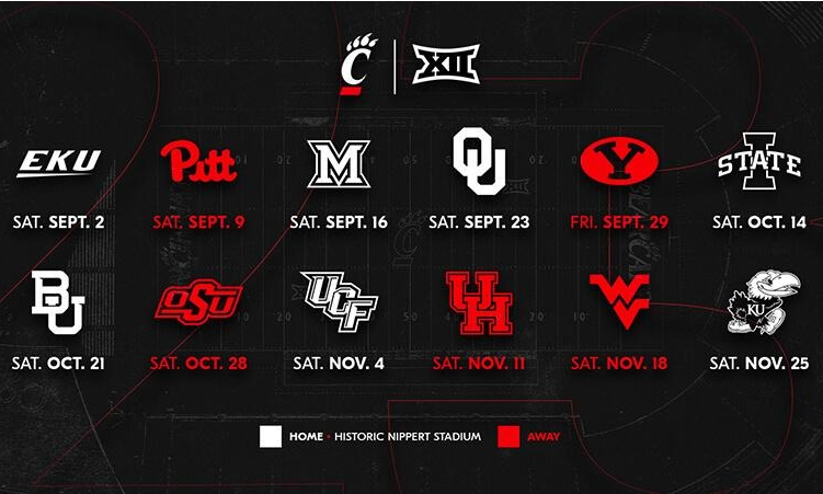 GoBearcatsTIX's tweet photo. Football season is inching closer and closer y'all. Who are you most excited to see the Bearcats play at Nippert Stadium this year? https://t.co/8cOukUhdvd