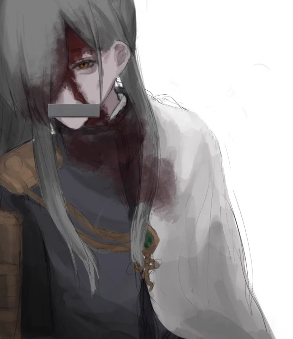 前ボツになったあおえの負傷絵() 
