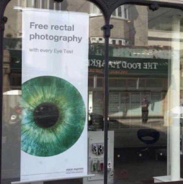 DoggingLong's tweet image. Apparently this is a spelling error! Long story short Big Dave is banned from Vision Express