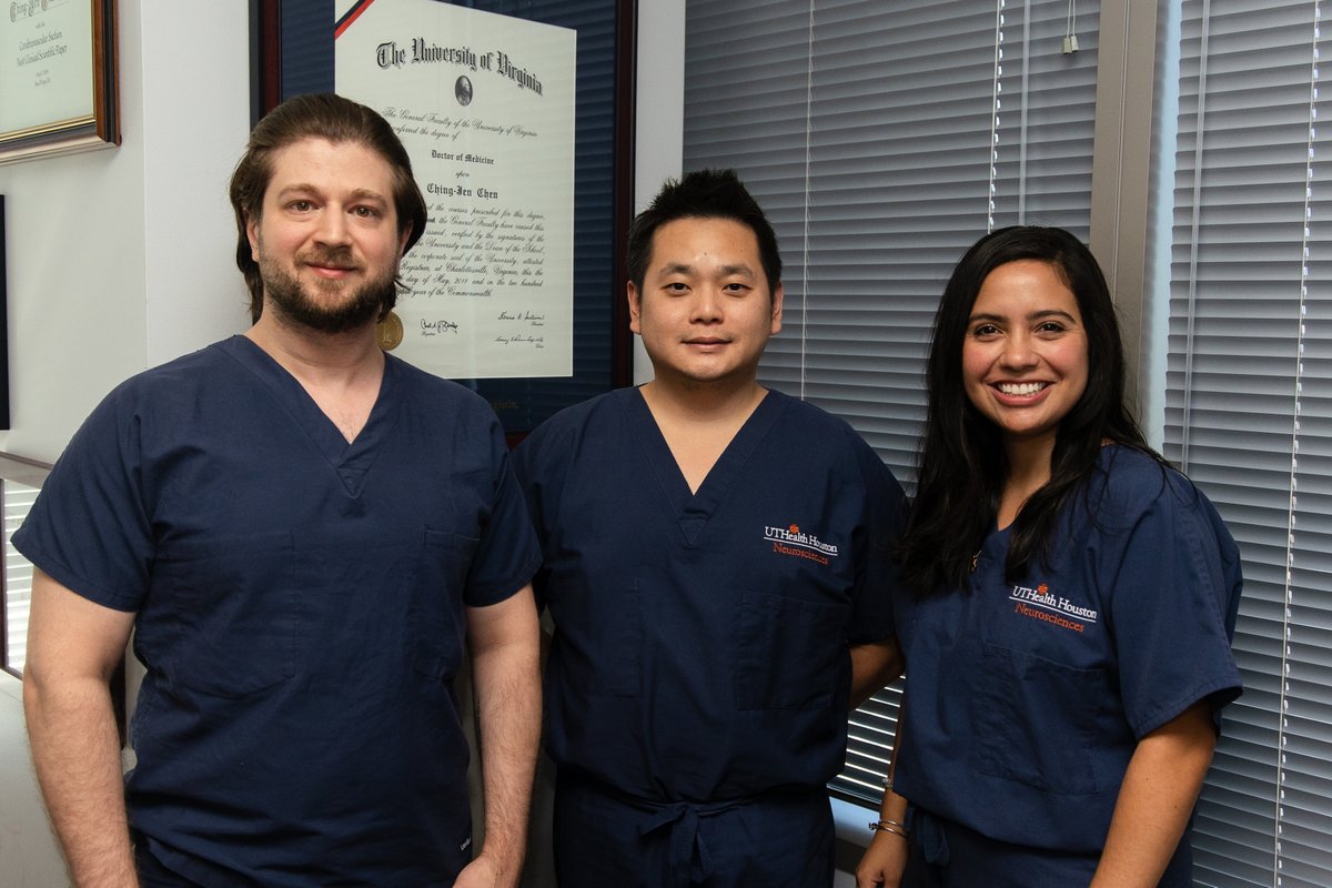 C. J. Jared Chen, MD, FAANS (@chenjared) on Twitter photo At <a href="/UTHealthHouston/">UTHealth Houston</a> <a href="/memorialhermann/">Memorial Hermann</a> TMC and MC, we are continuing to enroll #ICH patients in the <a href="/NIH/">NIH</a> <a href="/NINDStrials/">NINDStrials</a> SATURN Trial! We have a fantastic research team! <a href="/abega95/">Andrea Becerril</a> @Faris_Shaker <a href="/UTHealthStroke/">Institute for Stroke and Cerebrovascular Diseases</a> <a href="/NeurosurgUTH/">UT Houston Neurosurgery</a> At <a href="/UTHealthHouston/">UTHealth Houston</a> <a href="/memorialhermann/">Memorial Hermann</a> TMC and MC, we are continuing to enroll #ICH patients in the <a href="/NIH/">NIH</a> <a href="/NINDStrials/">NINDStrials</a> SATURN Trial! We have a fantastic research team! <a href="/abega95/">Andrea Becerril</a> @Faris_Shaker <a href="/UTHealthStroke/">Institute for Stroke and Cerebrovascular Diseases</a> <a href="/NeurosurgUTH/">UT Houston Neurosurgery</a>