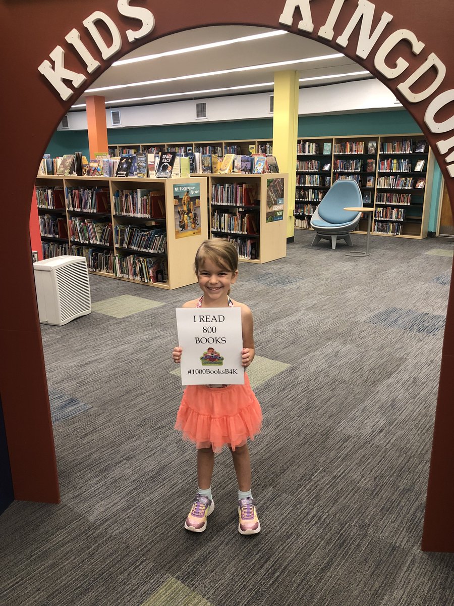 Congratulations to Amelia who has now read 800 books before Kindergarten!
#1000BooksB4K #1000booksbeforekindergarten #cclnj

To learn more about the 1000 Books Before Kindergarten Program at our library, visit the Youth Services Desk or call (856) 453-2210 Ext. 26105!