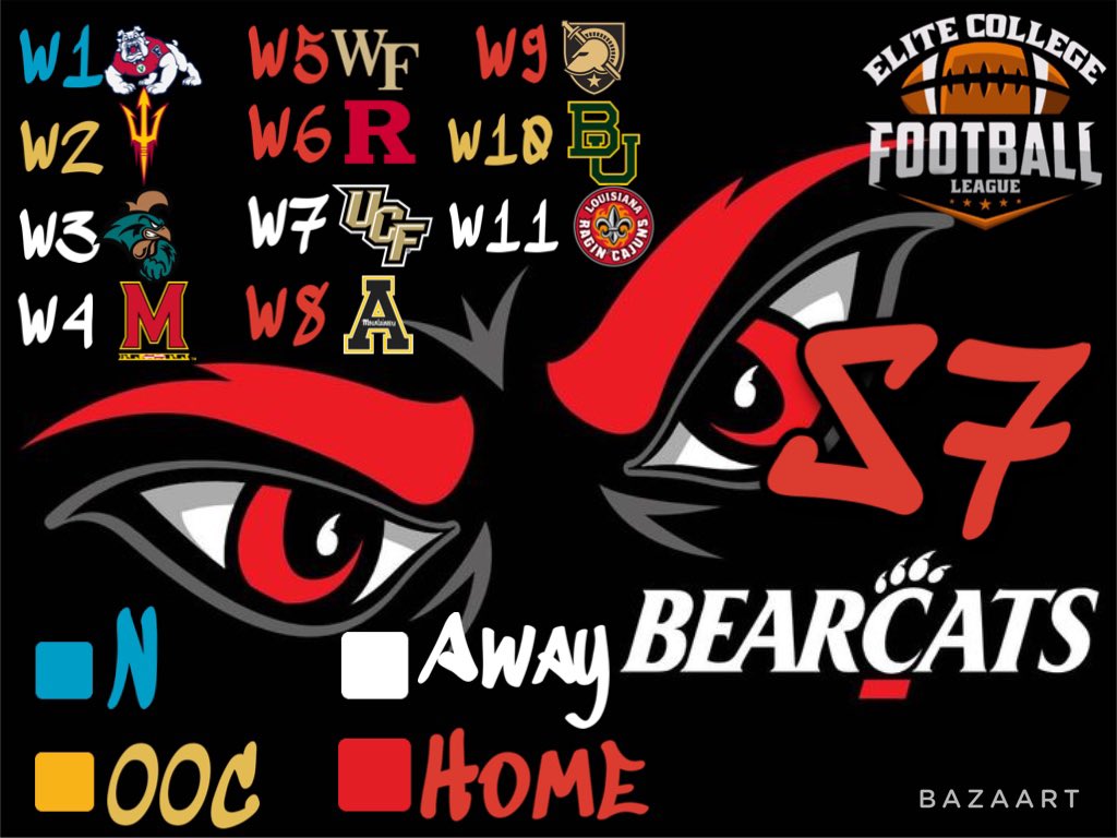 Season 7 Schedule Release !! Who You Guys Most Excited To See Us Play ?? 
#ECFL #Cincy