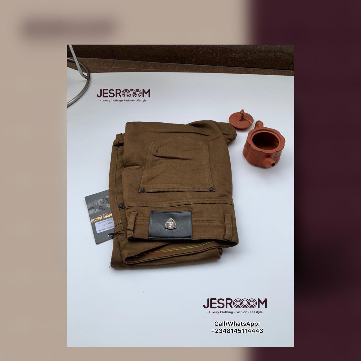 jesrooom's tweet image. Shop this excitingly Designers chinos Pants👖 @jesrooom 

STATUS: Available in store 

Send a DM To place order. Use the link in bio Call/WhatsApp: +2348145114443

NATIONWIDE DELIVERY 

Tag a friend who will want to buy this! 

#pants #designerspants #trouser  #jesroom #chinos