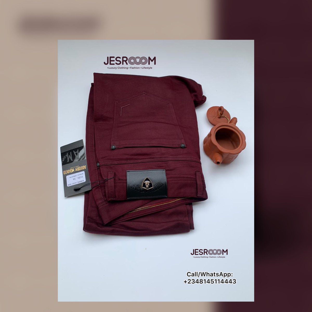 jesrooom's tweet image. Shop this excitingly Designers chinos Pants👖 @jesrooom 

STATUS: Available in store 

Send a DM To place order. Use the link in bio Call/WhatsApp: +2348145114443

NATIONWIDE DELIVERY 

Tag a friend who will want to buy this! 

#pants #designerspants #trouser  #jesroom #chinos