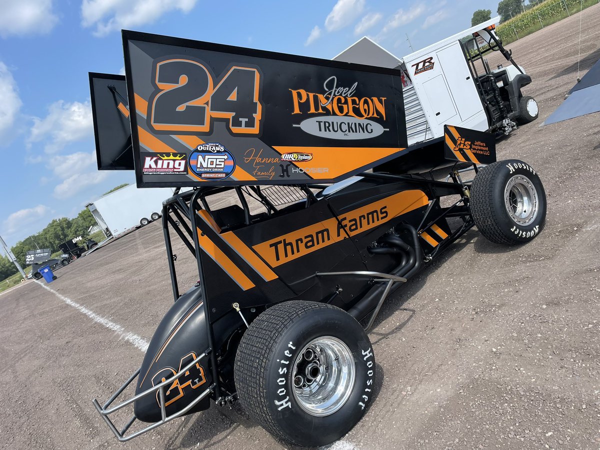box3_racing's tweet photo. Unfortunately @thramracing24’s Jackson Nationals is over before it really got started. The Sanborn, MN driver’s engine expired last night in his heat race and due to the team’s second motor not being finished yet the #24T will not be in action the rest of the weekend.
The team would like to thank their partners and fans for coming out to their “home” race yesterday and they look forward to getting back on track soon!
📸: @WorldofOutlaws