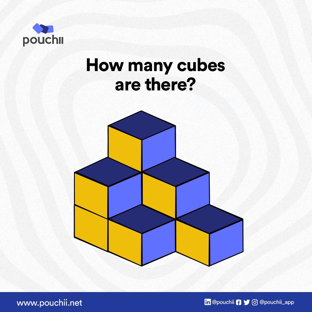 Pouchii_App's tweet photo. It's Friday!💃   Test your spatial skills with this trivia!   How many cubes can you spot in this picture?   Comment your answer below.  #FridayTrivia #CubeChallenge #Friday #Weekend #Cubes #Engage #Follow #Comment #Pouchii https://t.co/zJCjOqZUNZ