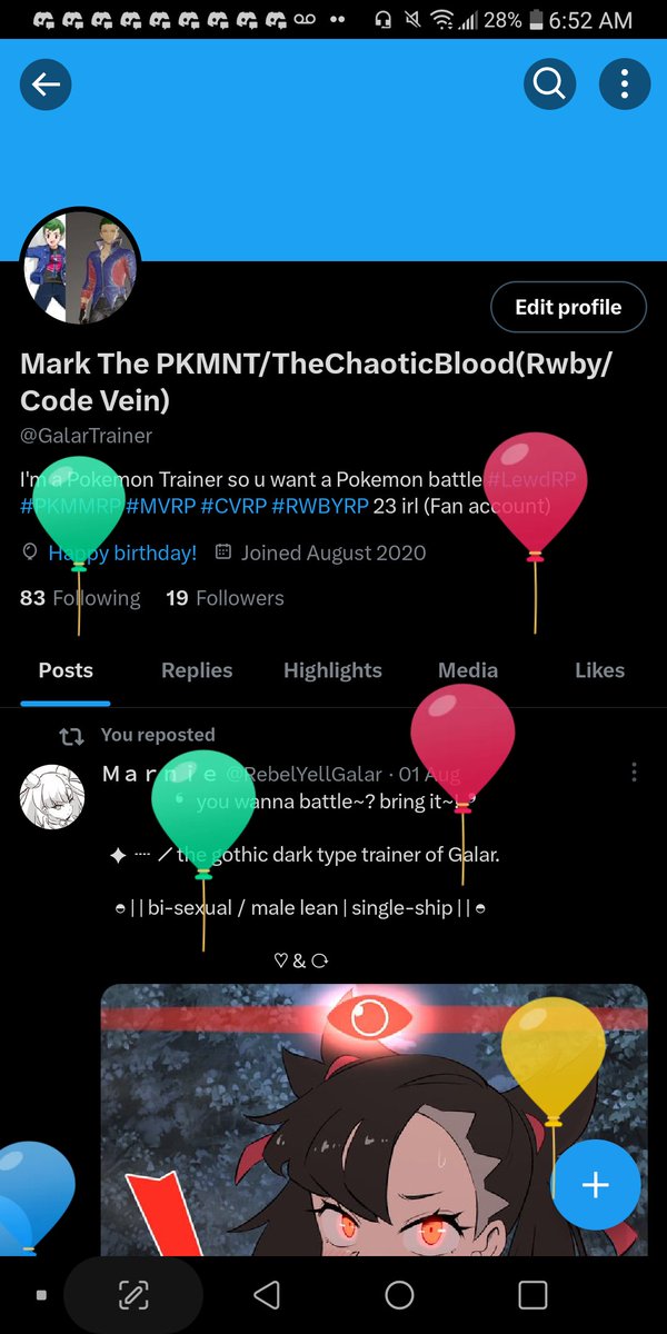 GalarTrainer's tweet photo. //Welp today is my 24th birtfhay so yeah https://t.co/26vHaRX1bo