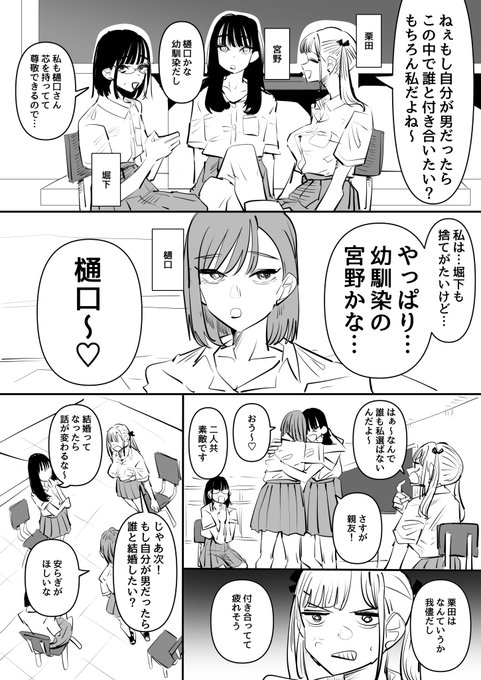 もし自分が男だったら誰と〇〇したい?って話 