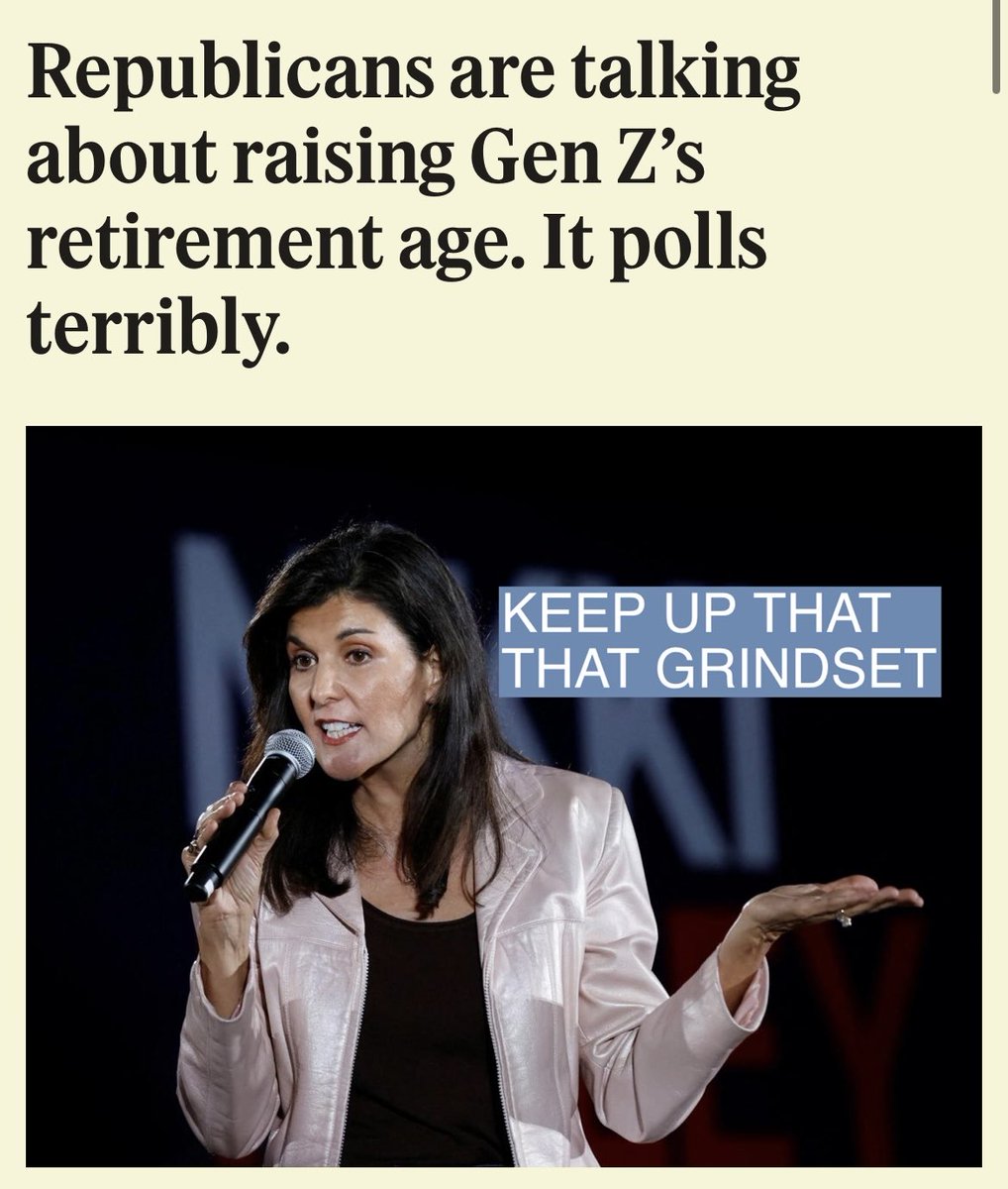 BillPascrell's tweet photo. Hey Gen Z: the republicans are openly admitting they’re planning to steal your social security and medicare and then force you to work till you drop dead. https://t.co/gXGpRKy0nG