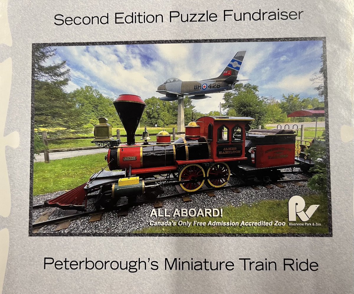 Help us raise $$ for our replacement Zoo mini train! Join us Sat Aug 19th at the Ptbo Farmer’s Market Morrow Park ⁦<a href="/PTBO_SatMarket/">PTBO_SatMarket</a>⁩  Kid’s activities, buy some popcorn 🍿 or a train puzzle. ⁦<a href="/RiverviewZoo/">Riverview Park & Zoo</a>⁩ ⁦<a href="/CityPtbo/">City of Peterborough</a>⁩   Bonus - free clear garage bag/coupon *