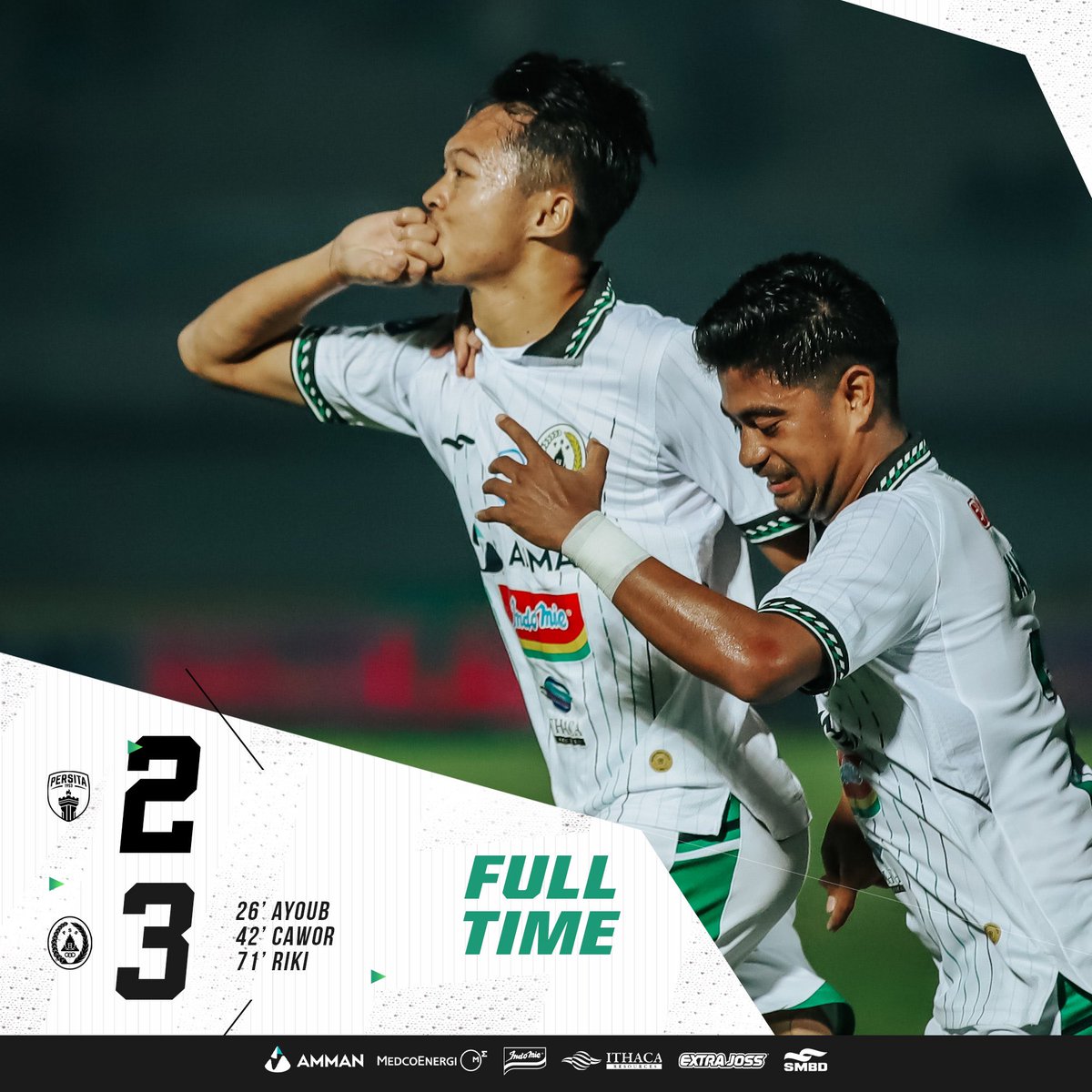 PSSleman's tweet photo. FT: Persita 2-3 PSS

#PSS #MoveForward #PersitaVsPSS #PSSday https://t.co/Bmduuhm5ha