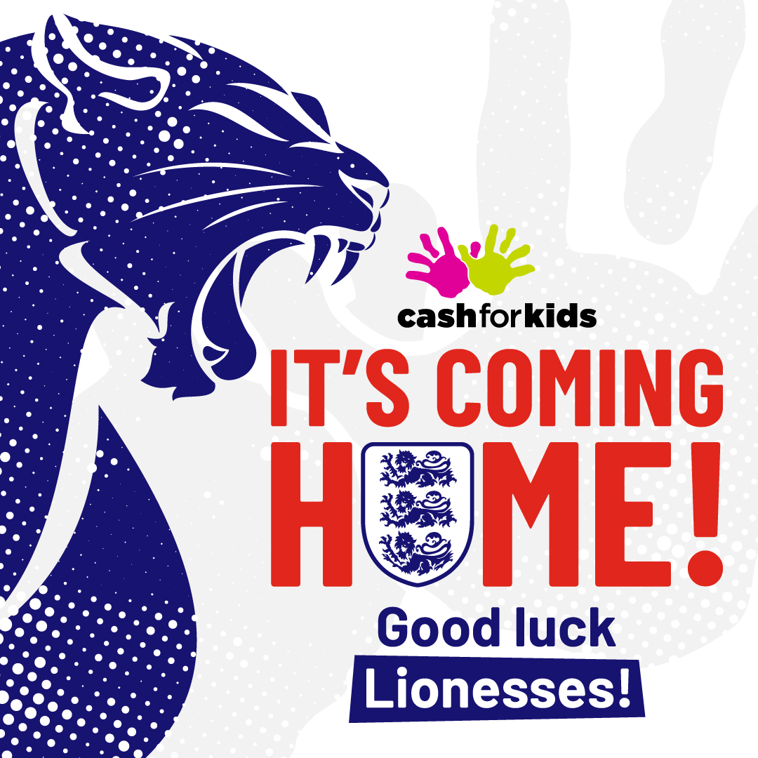We're so excited for the big final on Sunday! 🦁🦁🦁 Come on England, you got this! 🏴󠁧󠁢󠁥󠁮󠁧󠁿🏴󠁧󠁢󠁥󠁮󠁧󠁿🏴󠁧󠁢󠁥󠁮󠁧󠁿 We want to help the next generation of sporting superstars get the start they need, to potentially one day represent their country. Find out more at cashforkids.org.uk/sports