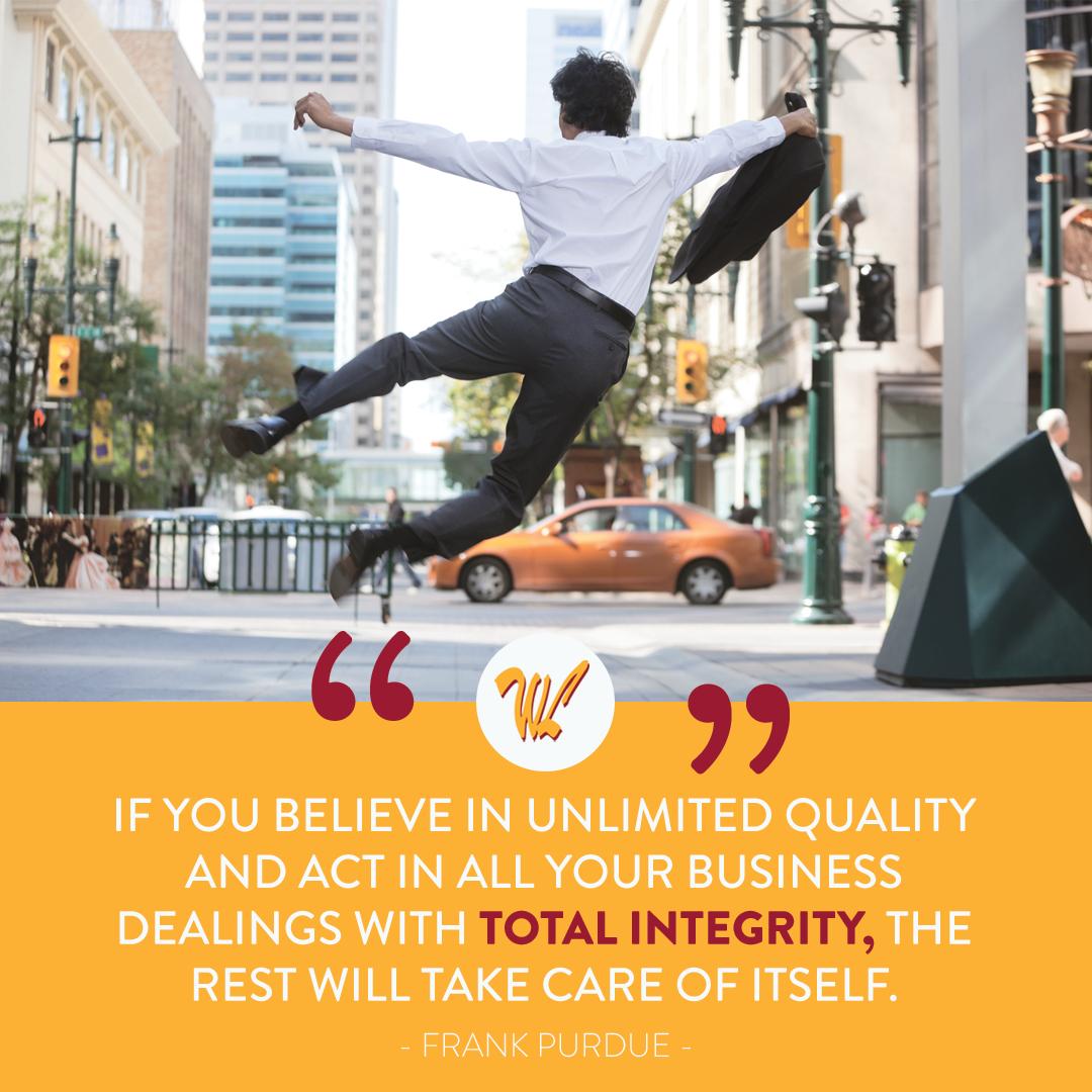 We believe in unlimited quality and integrity. It's part of our commitment to you. #goglobalstaylocal #garmentindustry #apparel