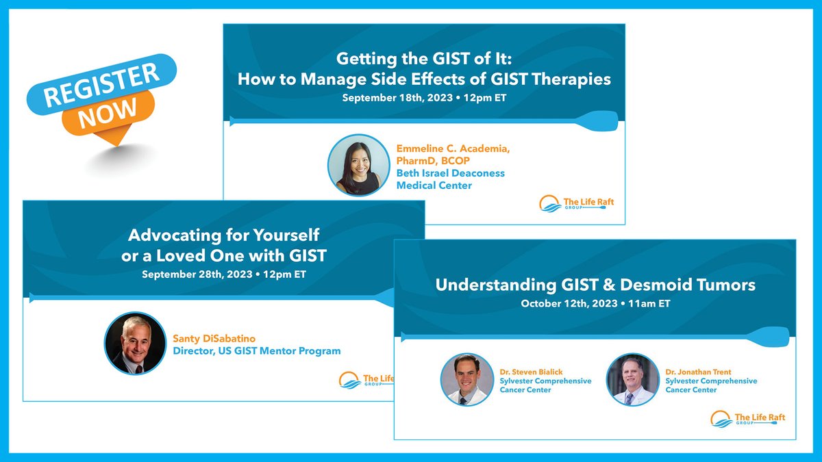 Upcoming webinars on side effects, advocacy & understanding GIST & Desmoid Tumors. bit.ly/LRGEvents2023 #gisteducation #gist #desmoid @emmacademia @BIDMChealth