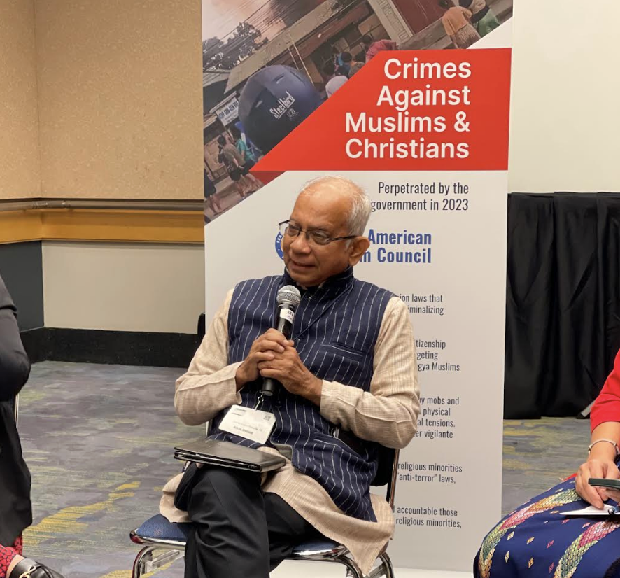 IAMCouncil's tweet photo. We have discrimination, demonization, degradation — particularly against Muslims, but also against Christians and other minorities," said Father Cedric Prakash at our #PoWR2023 panel on Hindu extremism and violence in India. https://t.co/wmkS7N2jfZ