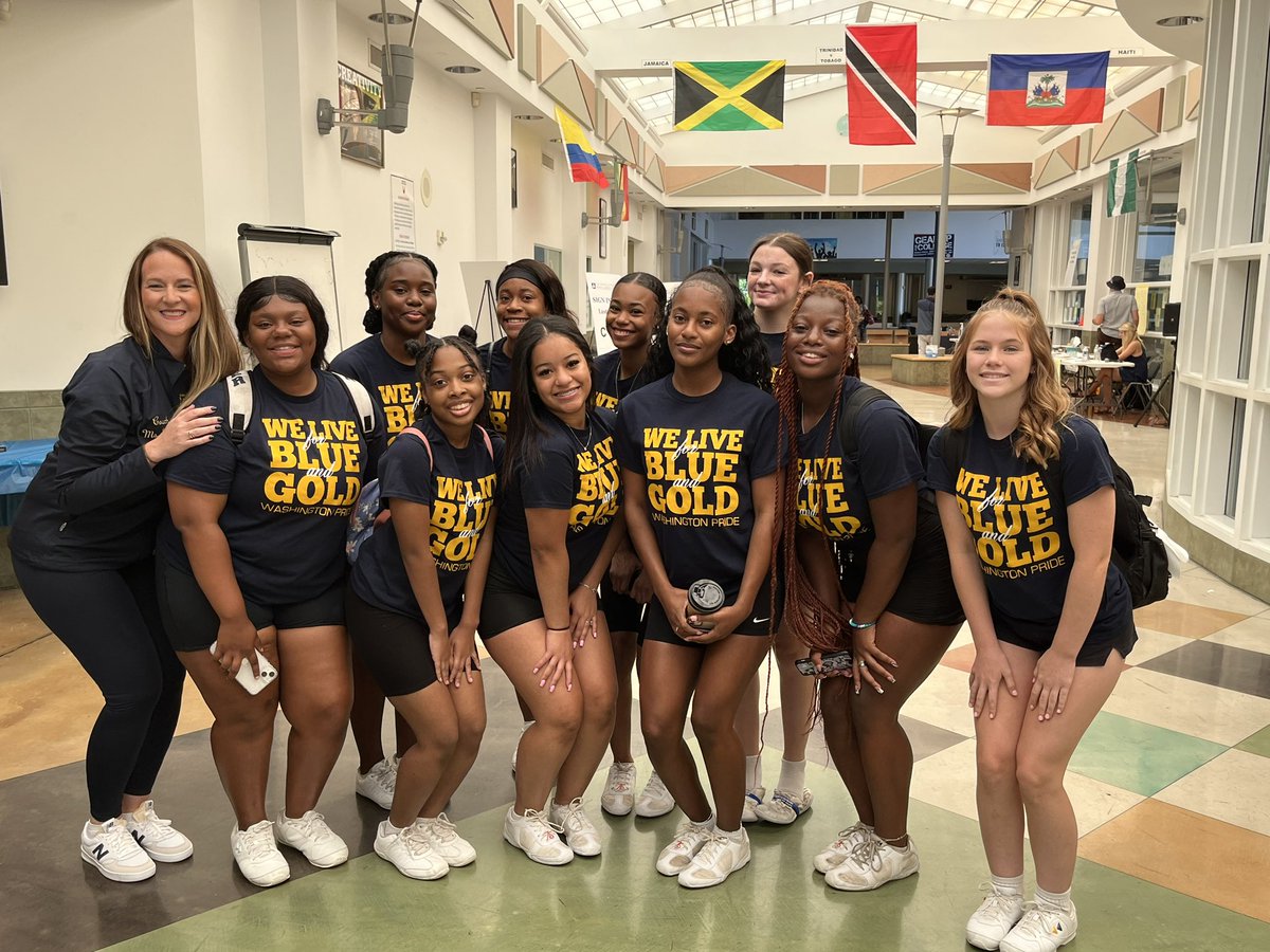 The <a href="/GdubEagles/">George Washington High School</a> <a href="/Gwcheernation/">George Washington HS Competitive Spirit</a> squad is in the house to celebrate our new hires completing their week of orientation 🎉