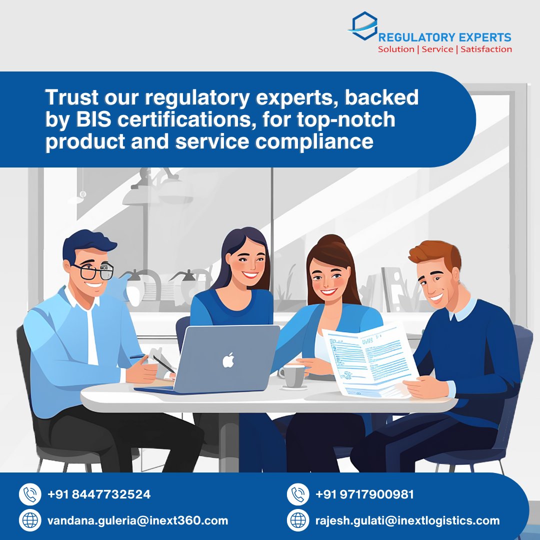 RegulatoryExp's tweet photo. Empowering Your Business with BIS Certification: Navigate the complex regulatory landscape confidently, knowing your products are backed by our compliance expertise.

Contact Us:
+91 84477 32524,
+91 97179 00981

#BISCertification #RegulatoryCompliance #QualityAssurance https://t.co/kFkS2oMZkX