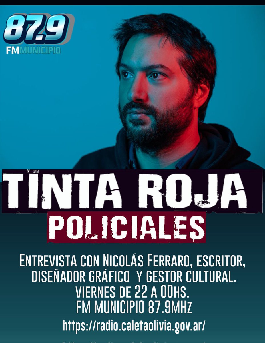 FmMunicipio's tweet photo. Este viernes en @TintaRoja18  
Por FM Municipio 87.9 📻
https://t.co/umY9dSCv2j 
App:FM Municipio 87.9 Mhz 
@AndersonGperio  
@Nicolas_Ferraro https://t.co/C6KJezqo9i