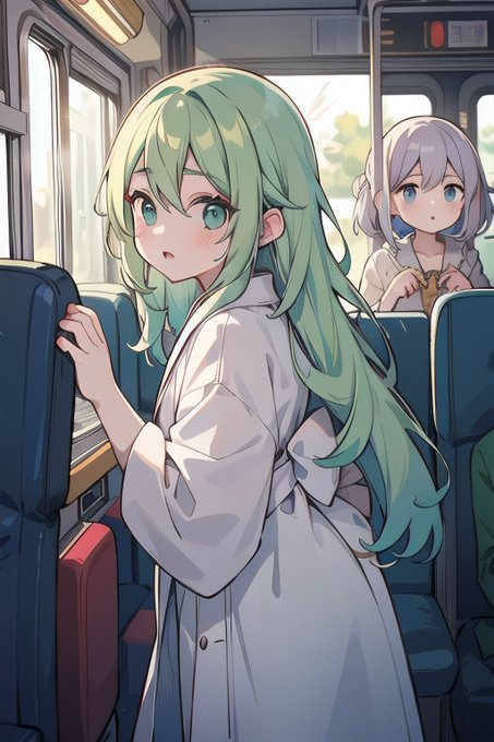 「複数の女性 電車内」のTwitter画像/イラスト(新着)