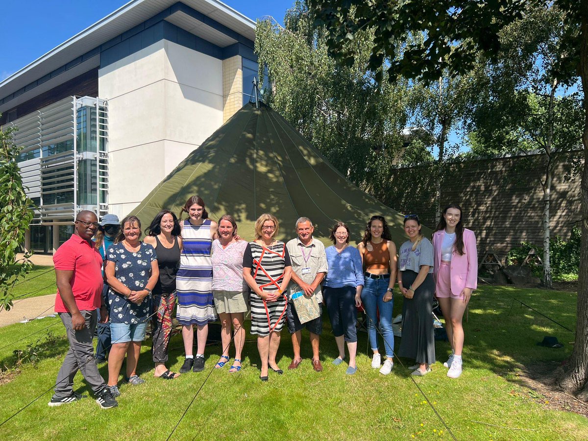 Many thanks @lewis_stockwell for inviting me to join your MSc Outdoor Education student celebrations- and to see the brilliant shelter we bought to support the programme