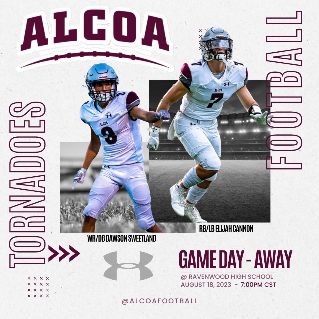 alcoafootball's tweet photo. IT’S HERE! IT’S GAMEDAY!!! #WeAreTheStorm 🌪️🌪️🌪️

ALCOA @ RAVENWOOD

📍RAVENWOOD HIGH SCHOOL
1724 Wilson Pike
Brentwood, TN 37027

🎟️ PURCHASE THROUGH GOFAN AT THE LINK 
https://t.co/z669MfRt5c

🏈 7:00pm CST KICKOFF https://t.co/5joE84IPYM