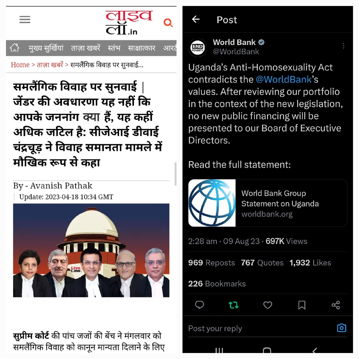V71468645's tweet photo. @PMOIndia @HMOIndia
@AmitShah @narendramodi
@arjunrammeghwal @MLJ_GoI @rashtrapatibhvnसमलैंगिकता कभी भी भारतीय संस्कृति और जन-मानस का अंग नहीं रही है। यह हम पर पश्चिमी शक्तियों द्वारा थोपा जा रहा है व हमारे पतन का मार्ग प्रशस्त किया जा रहा है।यह निषेध हो। #समलैंगिकता_निरोधक_कानून https://t.co/0rTJnIuF2q