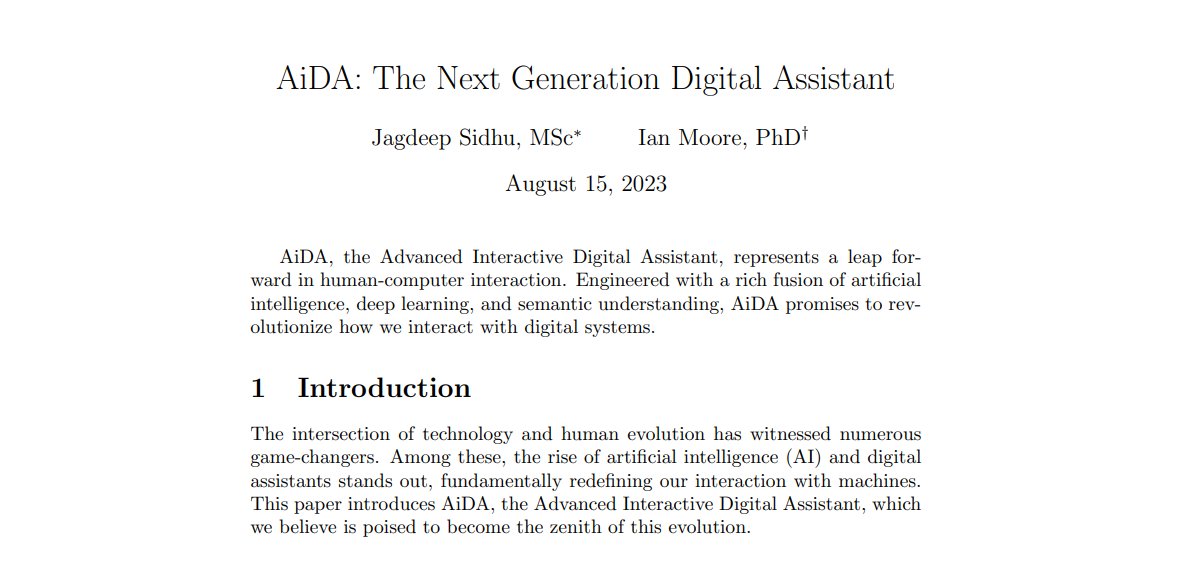 SuperDappAI's tweet photo. Our #whitepaper on the Advanced Interactive Digital Assistant (#AiDA) is now published.
SuperDapp, w/ AiDA #AI, promises to revolutionize how we interact.
Automation, Shared Conversational Memory, (Sub)Conscious Reflections, Dynamism, & more covered.
����
https://t.co/vrBMG6X3uU https://t.co/dESUFZRwqx
