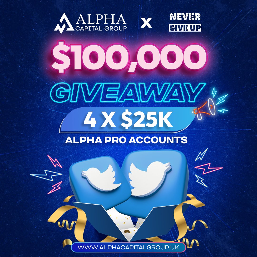 Adam_Aabaad's tweet photo. 🎁Alpha Giveaway🎁

4 X 25K Challenges.

◼️Follow @AlphaCapitalUK @GeorgeKCEO @AlphaStats1 &amp; @Adam_Aabaad 
◼️Like &amp; Retweet
◼️Comment #AlphaCapital 
⌚48 Hours.
#AlphaCapital #Giveaways https://t.co/luKD28SMuC