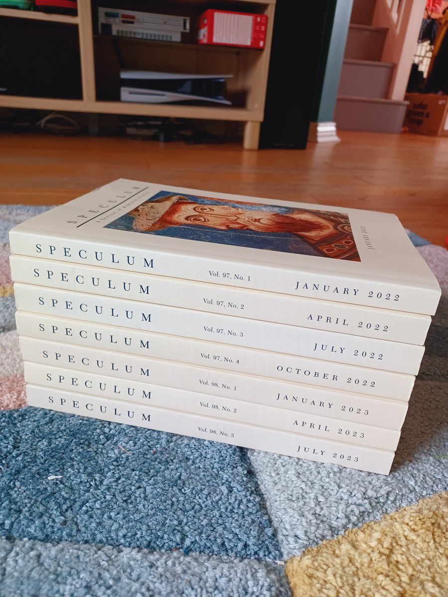 heatherswords's tweet photo. Does anyone want or know what I can do with these issues of Speculum? I don't know what to do with them (and I would love the shelf space) and I want them to have a good loving home!!! https://t.co/XKxZs6zs0k