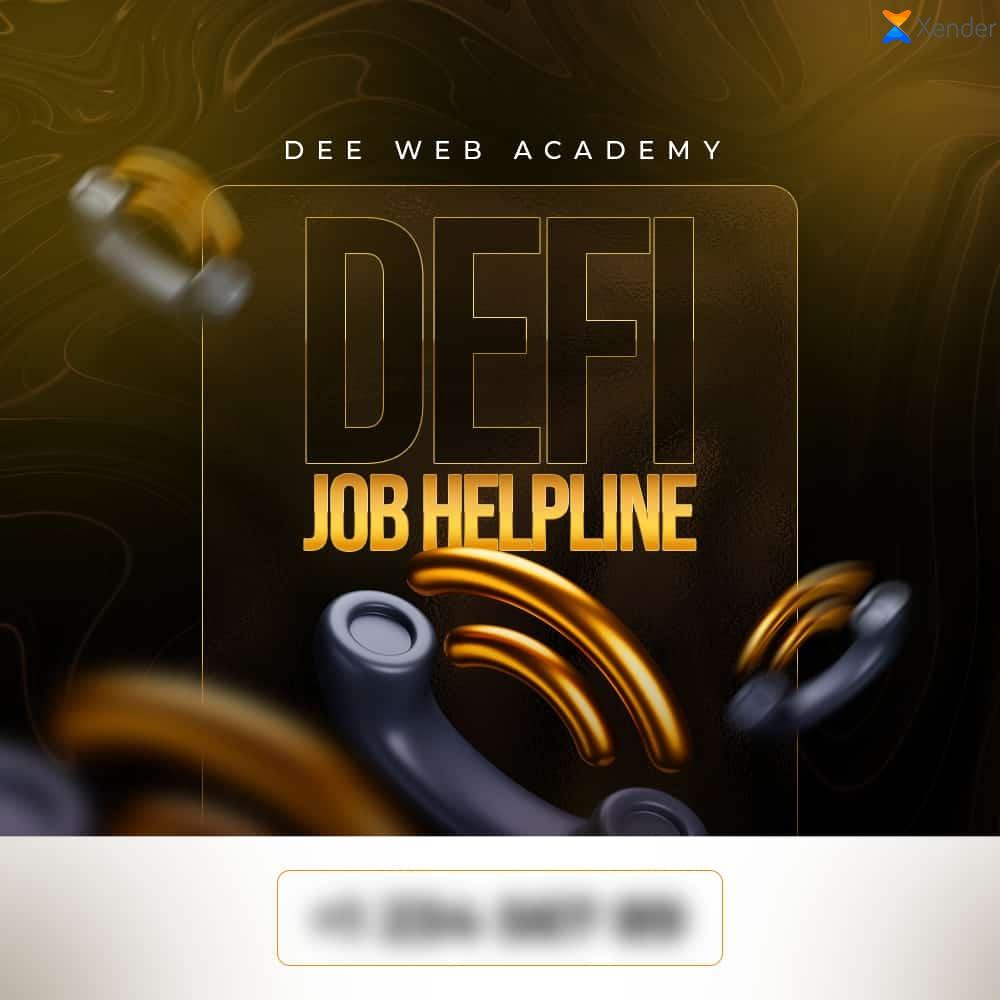 Anticipate !!!🔥🔥🔥

The official launch of the De-Fi Jobs Helpline is here!

Make sure to set your reminders for the exciting upcoming event.
x.com/deedefiempress…

Don't miss !!!🔥🔥

#HCP #DeeWeb #DeFi