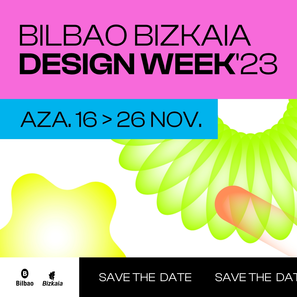 design_cities's tweet photo. ⏰SAVE THE DATE! Run-up to Bilbao Bizkaia Design Week 2023! 
 🚦 Bilbao, Bizkaia  
🗓️ Book in your agenda: 16-26 NOV 2023  
📷 https://t.co/s17kecNyPv
@bilbao_udala
@BilbaoEkintza
@bbdesignweek https://t.co/CC23V7TyND