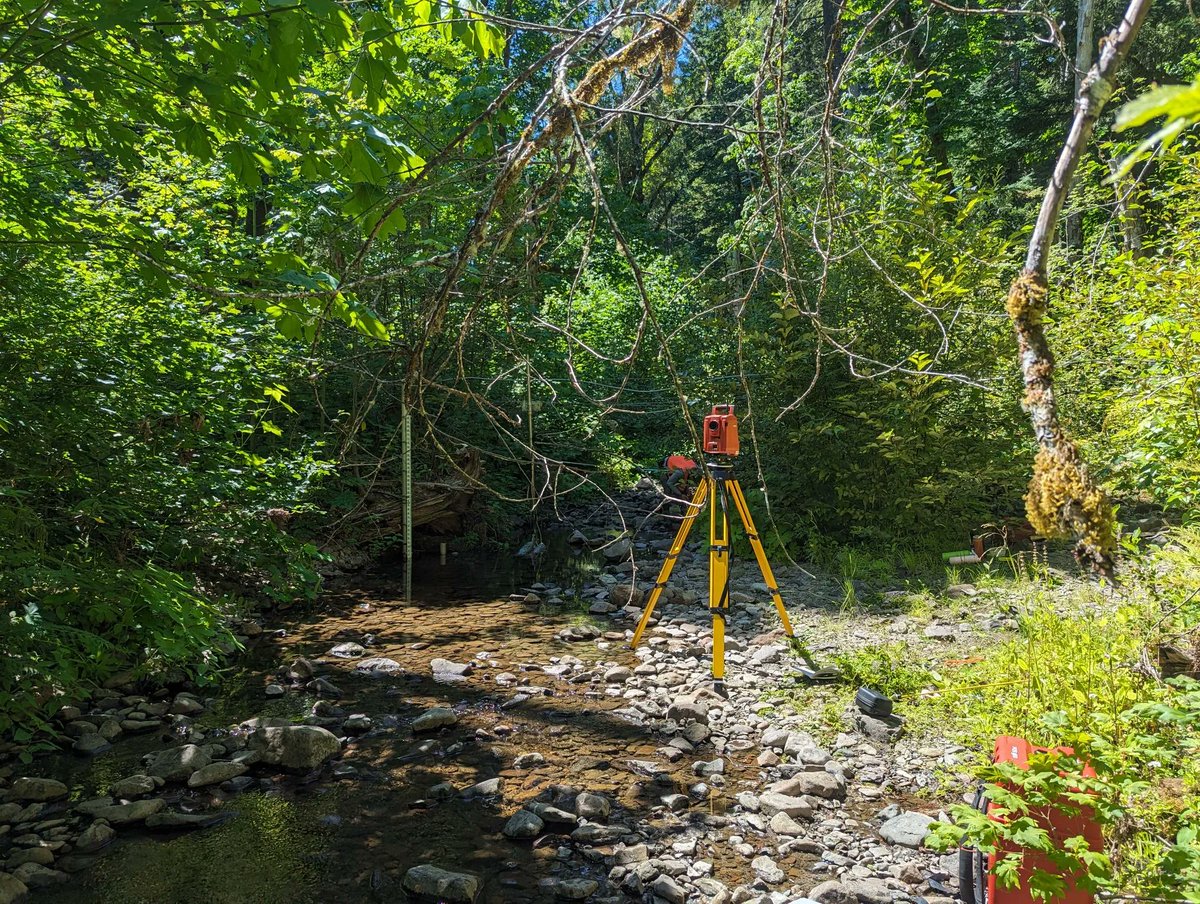 NEON_sci's tweet photo. Geomorphology has begun at MART in NEON's Pacific Northwest Domain! The data are used to generate detailed maps of our streams and view how the stream channels are constantly changing!
Learn more about geomorphology at NEON: https://t.co/QVDN0n1Dl1
#NEONscience #FieldFriday https://t.co/6ndJRdQ7pA