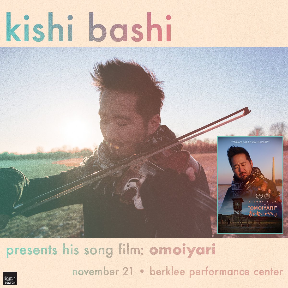 On sale now! Get your tickets for the screening of the documentary film, 'Omoiyari', followed by a conversation and live set by <a href="/Kishi_bashi/">ıɥsɐq ıɥsıʞ</a>  performing the album in its entirety. 🎟️🎟️// etix.com/ticket/p/29898…