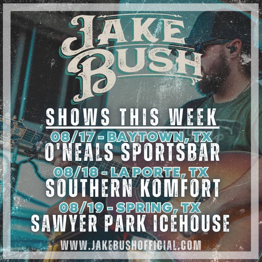 DillonSteen's tweet photo. TONIGHT! @realJakeBush at The southern komfort Kitchen in La Porte! #NameOnIt https://t.co/lAJmNVHQqm
