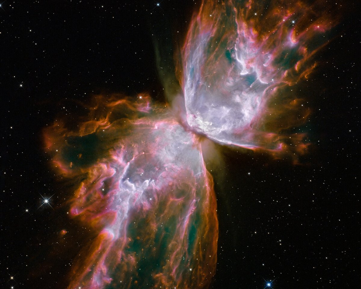 imagespace's tweet photo. The Butterfly Nebula, NGC 6302. https://t.co/Z6jsBSQKej