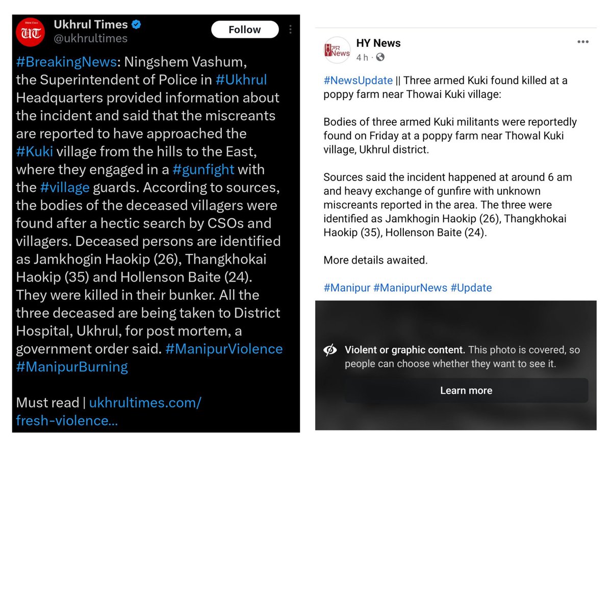 SiamPhaipi's tweet photo. Lie, lie, and lie some more
Motto of Meitei Valley Media

#Manipur, 18th Aug. 2023

#ManipurGenocide #ManipurHorror #manipurethniccleansing https://t.co/q78puZErYl