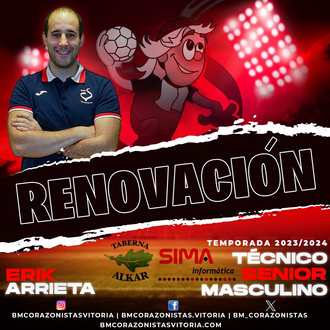 Erik Arrieta afronta la nueva temporada llena de cambios y oportunidades. Mucha suerte a todos!!!
