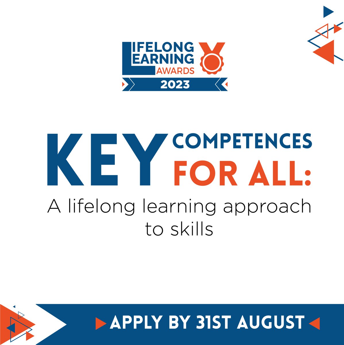 EuCivilsociety's tweet photo. 🏆 The @lllplatform's #LLLAwards 2023 are all about  "Key competences for all: a #lifelonglearning approach to #skills"

Submit your #lifelonglearning best practices by 31st August and become a #LLLAwards winner!

📣 https://t.co/xHWZNK1KpZ https://t.co/b12kbCqRFW