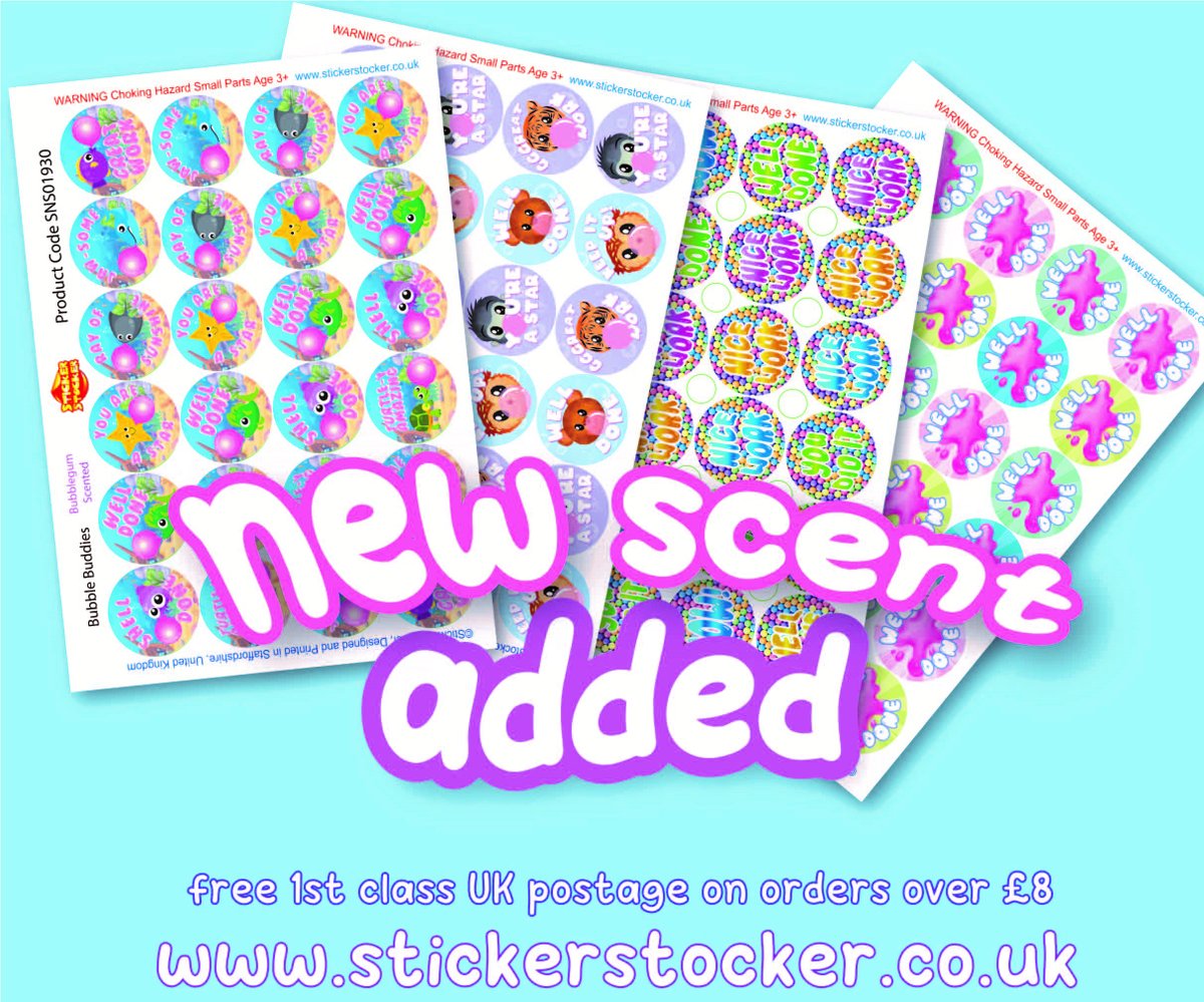 AVAILABLE NOW! 
New BUBBLEGUM scented stickers!

#rewardstickers #stickershop #stickerrewards #stickerlove #Rewards #RewardSystem #stickeraddiction #stickerfun #stickercollection #stickerswag #stickerlover #stickergame #stickersforrewards #stickersforsuccess