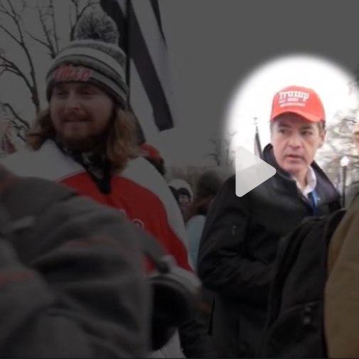 ReallyAmerican1's tweet photo. Trump Lawyer BUSTED: Former Trump attorney Kenneth Chesebro, who is the alleged mastermind of the fake electors plot to keep Trump in office, was shadowing conspiracy theorist Alex Jones while he riled up MAGA crowds on January 6th.

Cheseboro, who was one of the 18 other people indicted along with Trump in Fulton County, can be seen on video and photographs following Alex Jones around with a camera, closely documenting his insurrectionist activities on January 6th.

A close examination of publicly-available databases enabled CNN reporters to spot Cheseboro on Capitol grounds, even as he invoked the fifth amendment when asked about his whereabouts on that day. It remains unclear that he entered the building, but he is so far the only one of the 19 individuals indicted who was at the Capitol on that day.

The damning January 6th footage of Cheseboro was pieced together using now-deleted video footage from right wing social media site Parler, footage from InfoWars, and photos from Twitter.

Should prosecutors come down harder on Cheseboro to encourage him to flip on Trump?