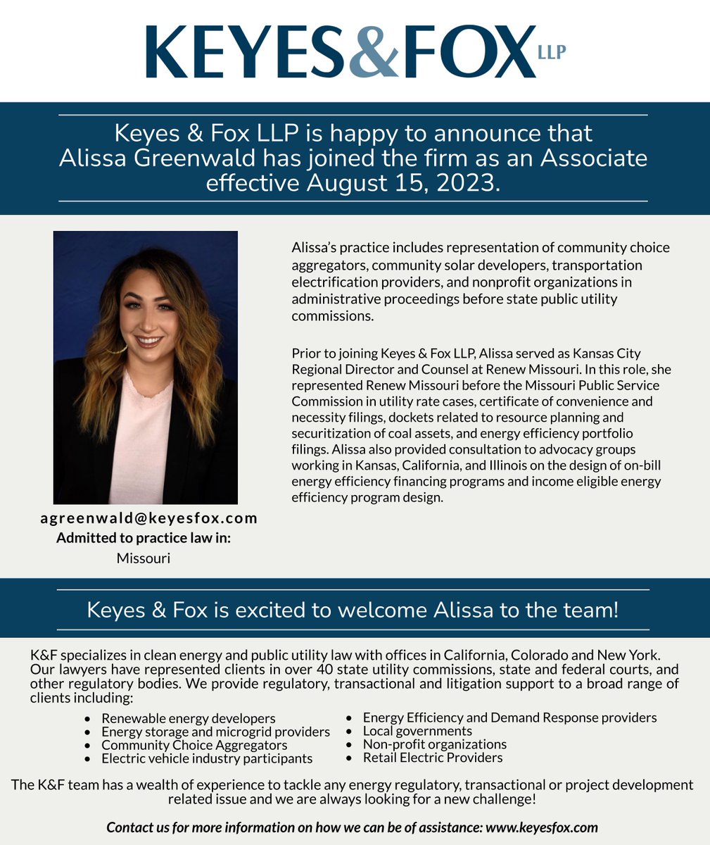 Keyes & Fox, LLP tweet media