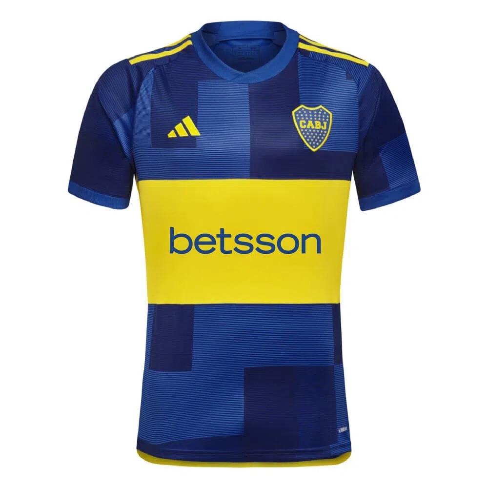 Camiseta titular Boca 23-24 con sponsor.