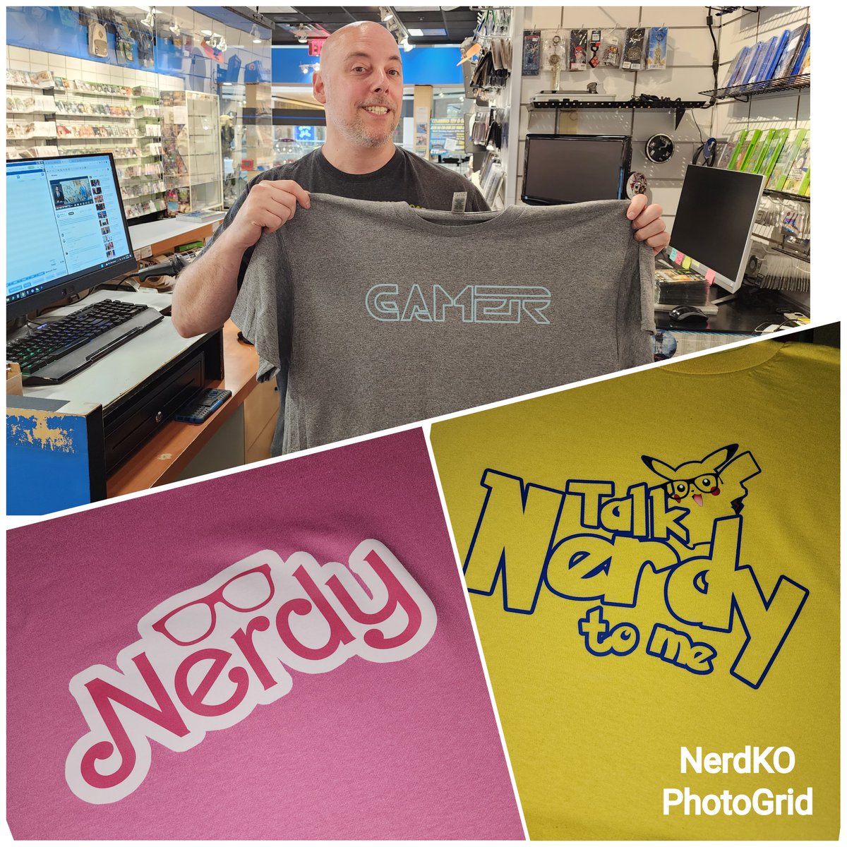 NerdKO's tweet photo. Here's a sneak peek at the new NerdKO line of shirts. Be one of the first to get one at the Columbus Toy & Game Show on August 27th, presented by @CTSPromotions !
https://t.co/8oLACq3aZa
#Nerd #Nerdy #NerdApparel #tshirt #tshirtprinting #NerdOut #NerdUnity https://t.co/vd8kAqOgH3